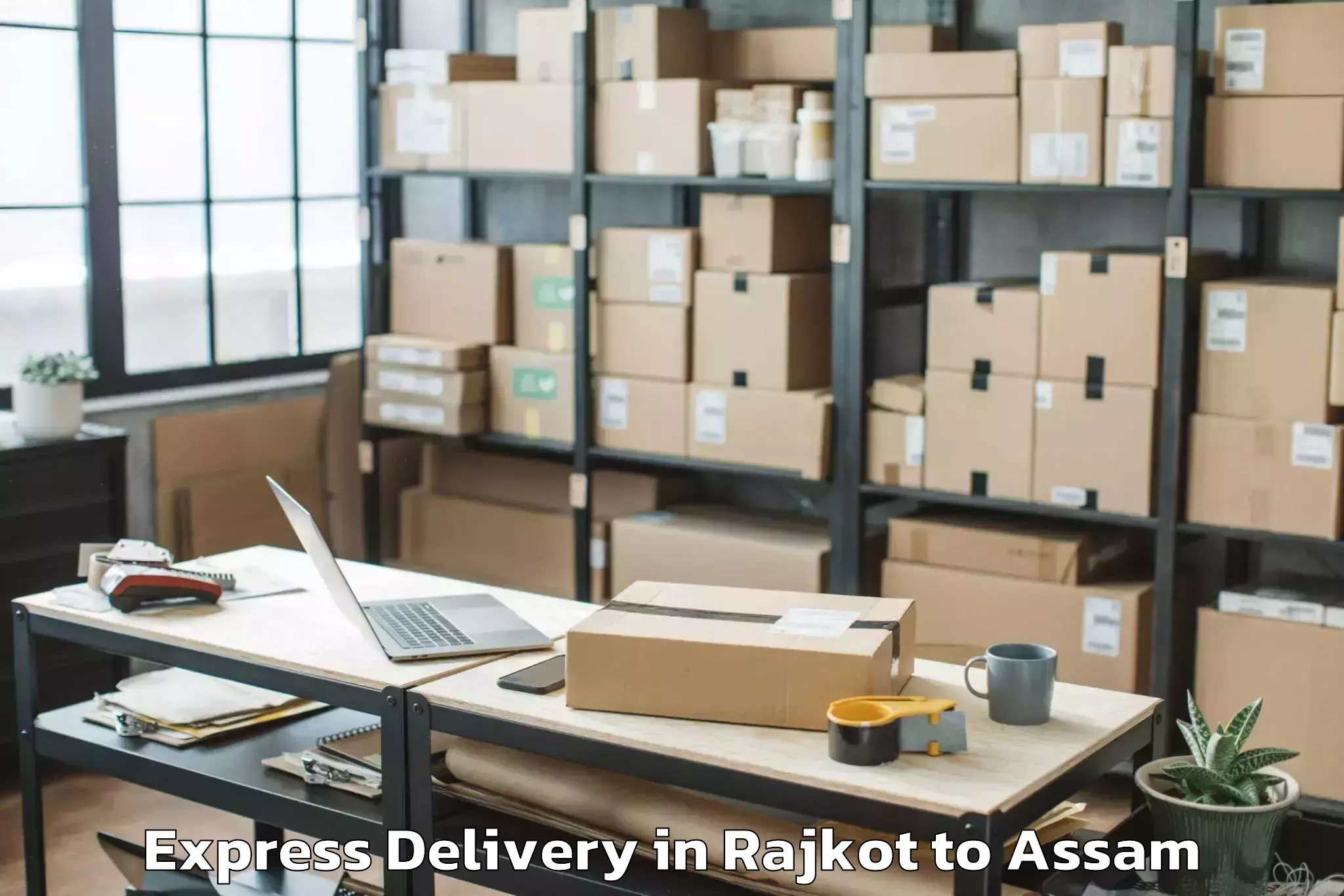 Reliable Rajkot to Kangku Express Delivery